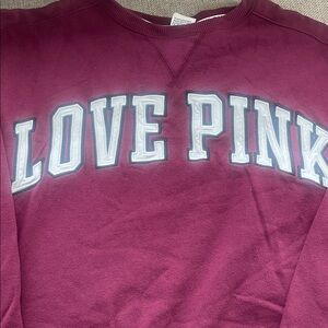 PINK Victoria's Secret Kids Burgundy Sweatshirt